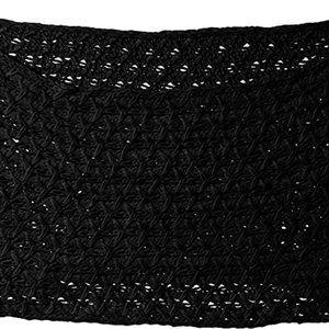 Nine West Women's Chunky Zig Zag Knit Infinity black